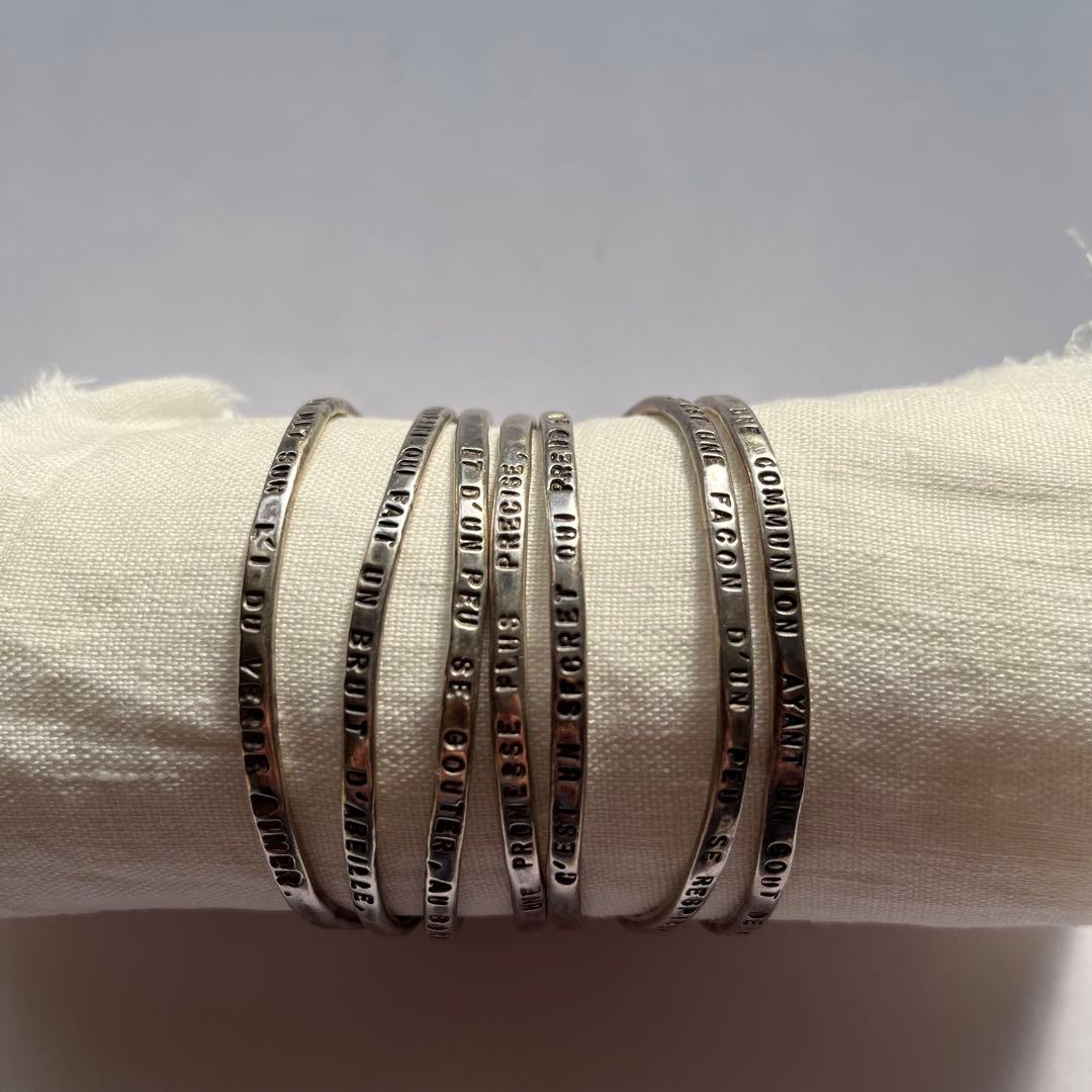 セルジュトラヴァル バングル シルバー 7連