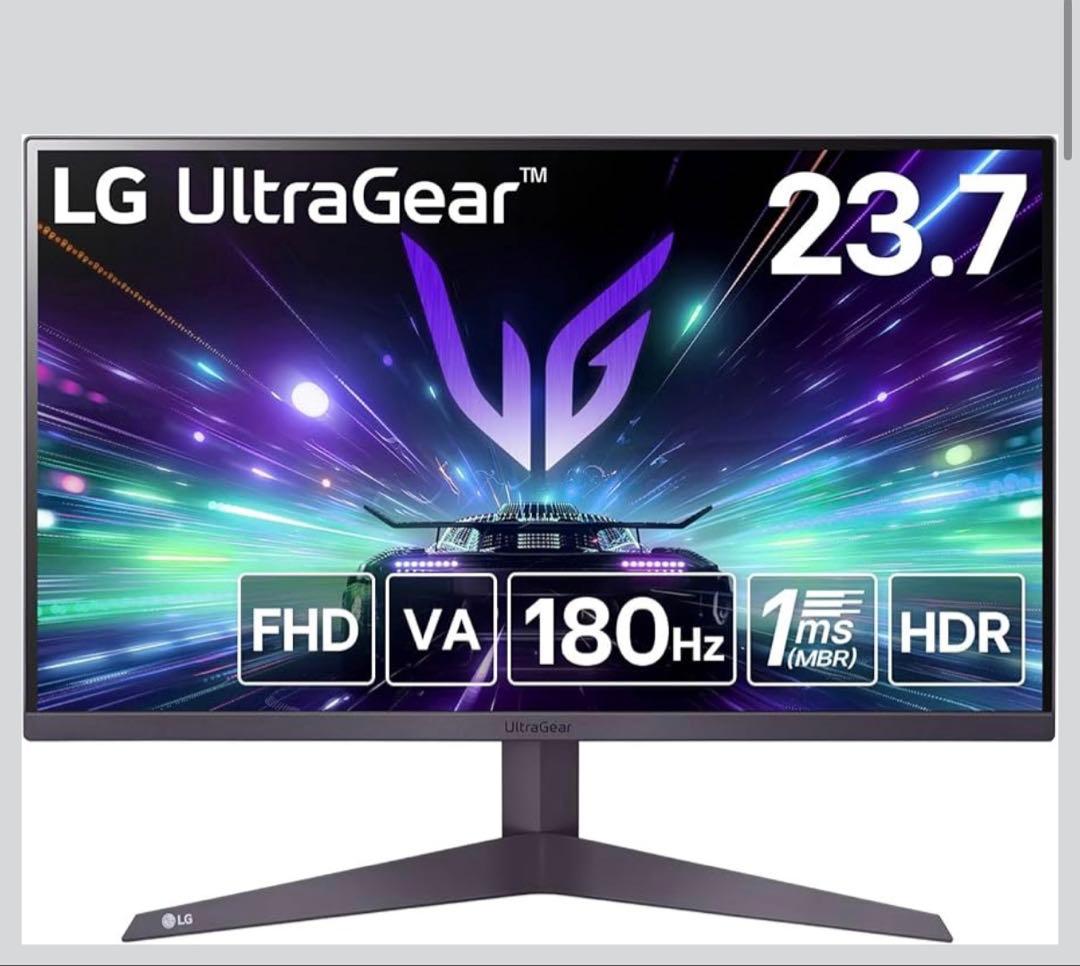 【極美品】LG UltraGear 24GS50FX 180Hz 23.7インチ