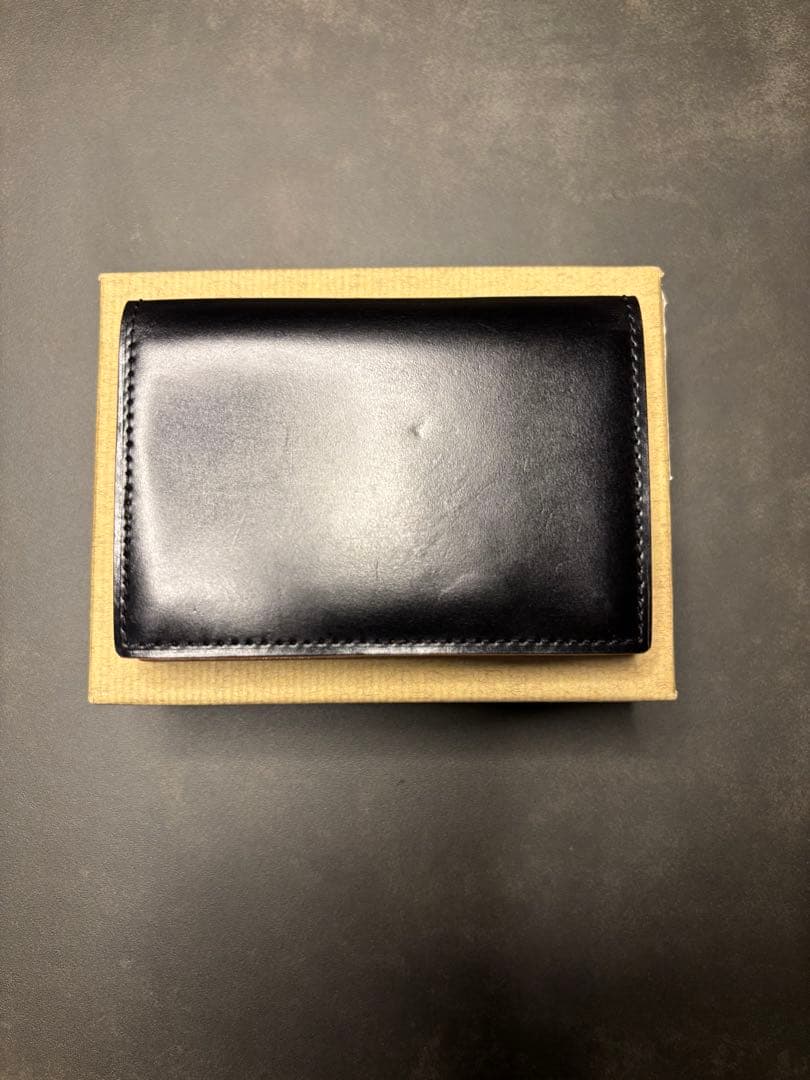 GANZO コードバン 名刺入れ ブラック