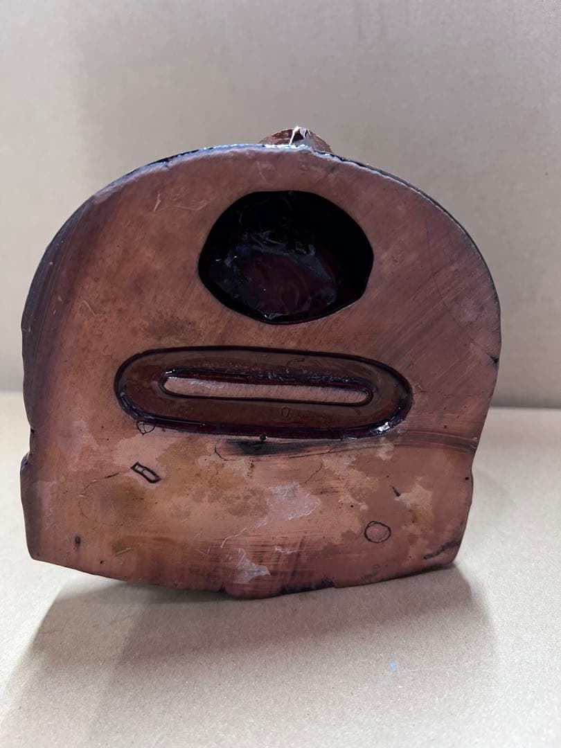 358　　　四つ目　灰皿　ヴィンテージ　陶器