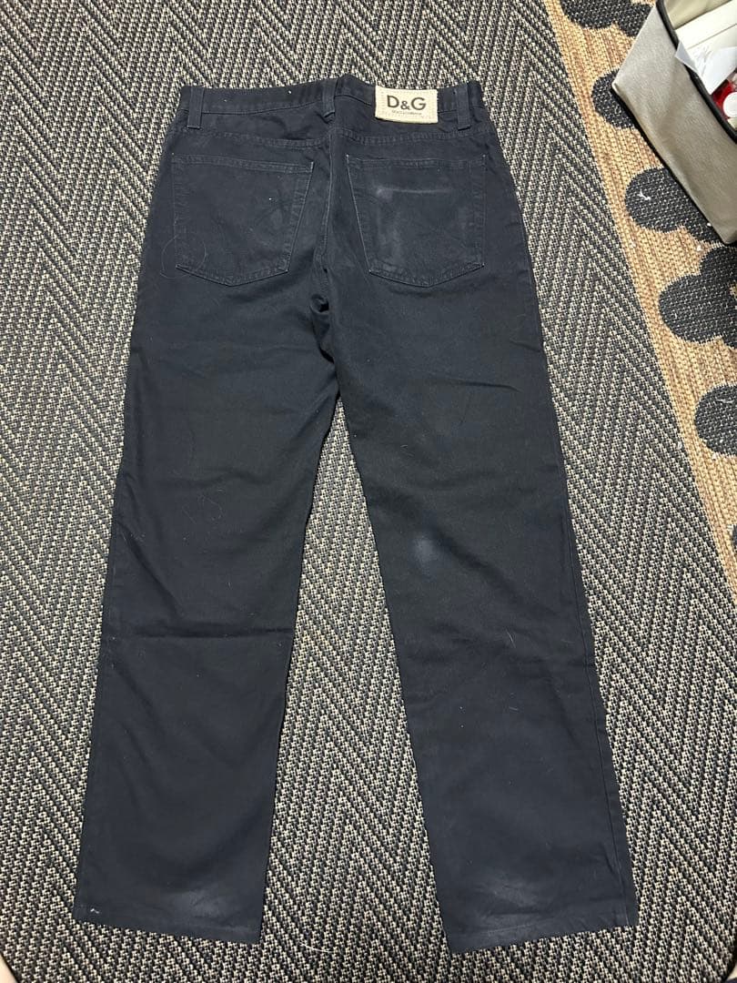 d&g dolce&gabbana straight jeans 黒 hedi