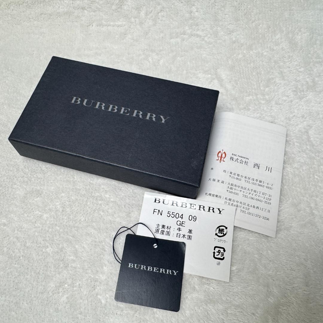 未使用☆Burberry バーバリー キーケース ブラック ノバチェック