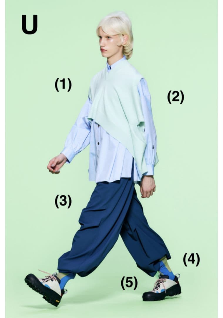 nagonstans パラシュートパンツ M 黒