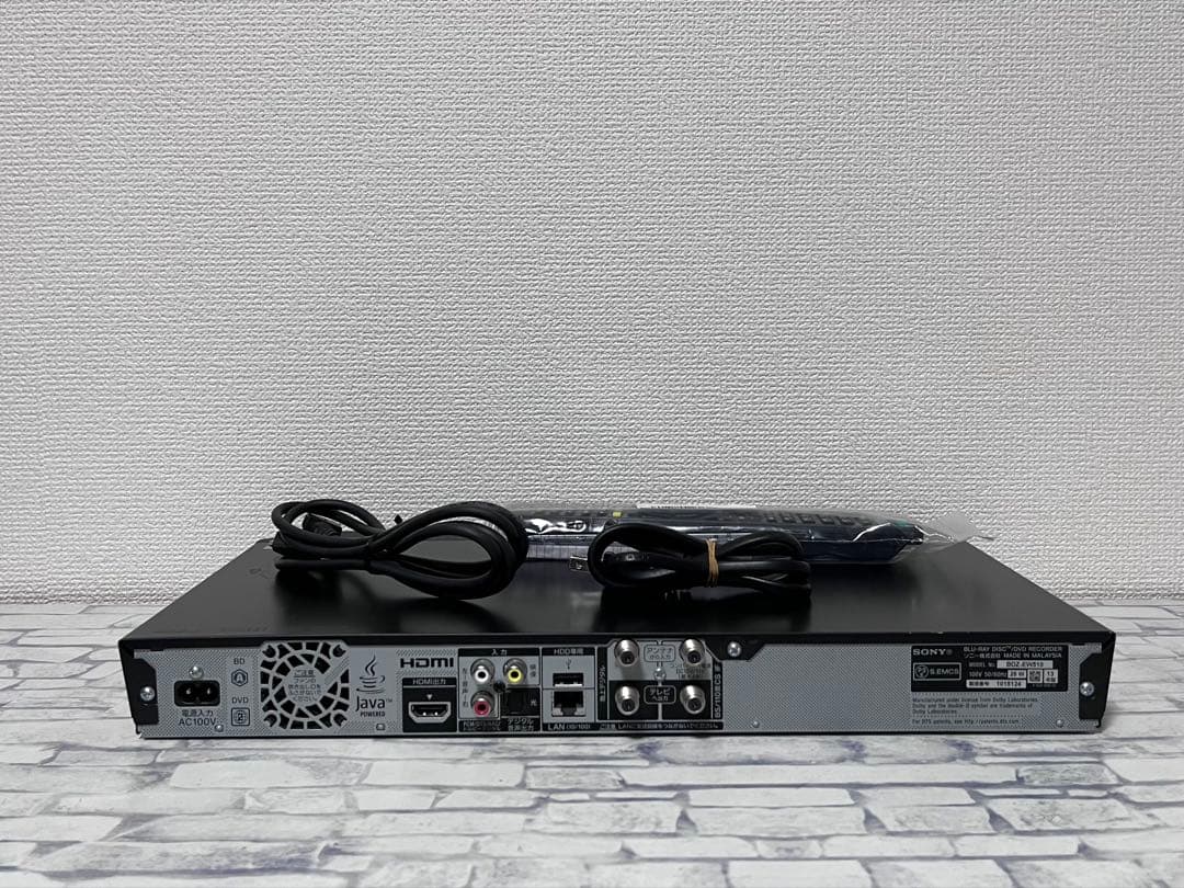 新品リモコン付　2番組録画　ソニー　ブルーレイレコーダー　BDZ-EW510