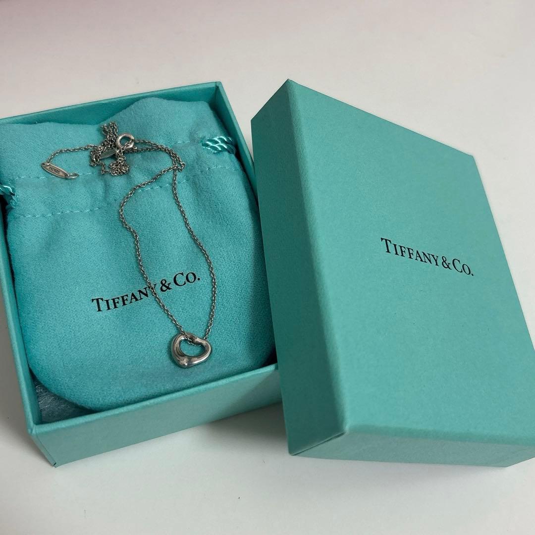 TIFFANY&Co. ティファニー ネックレス オープンハート 16ミリ