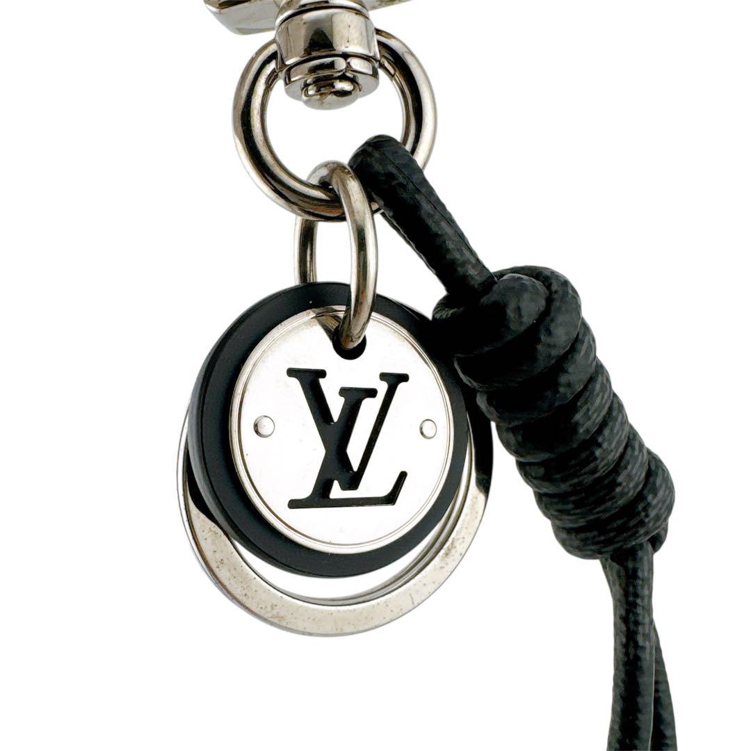美品◇ルイヴィトン ダミエ グラフィット キーホルダー キーリング レザー