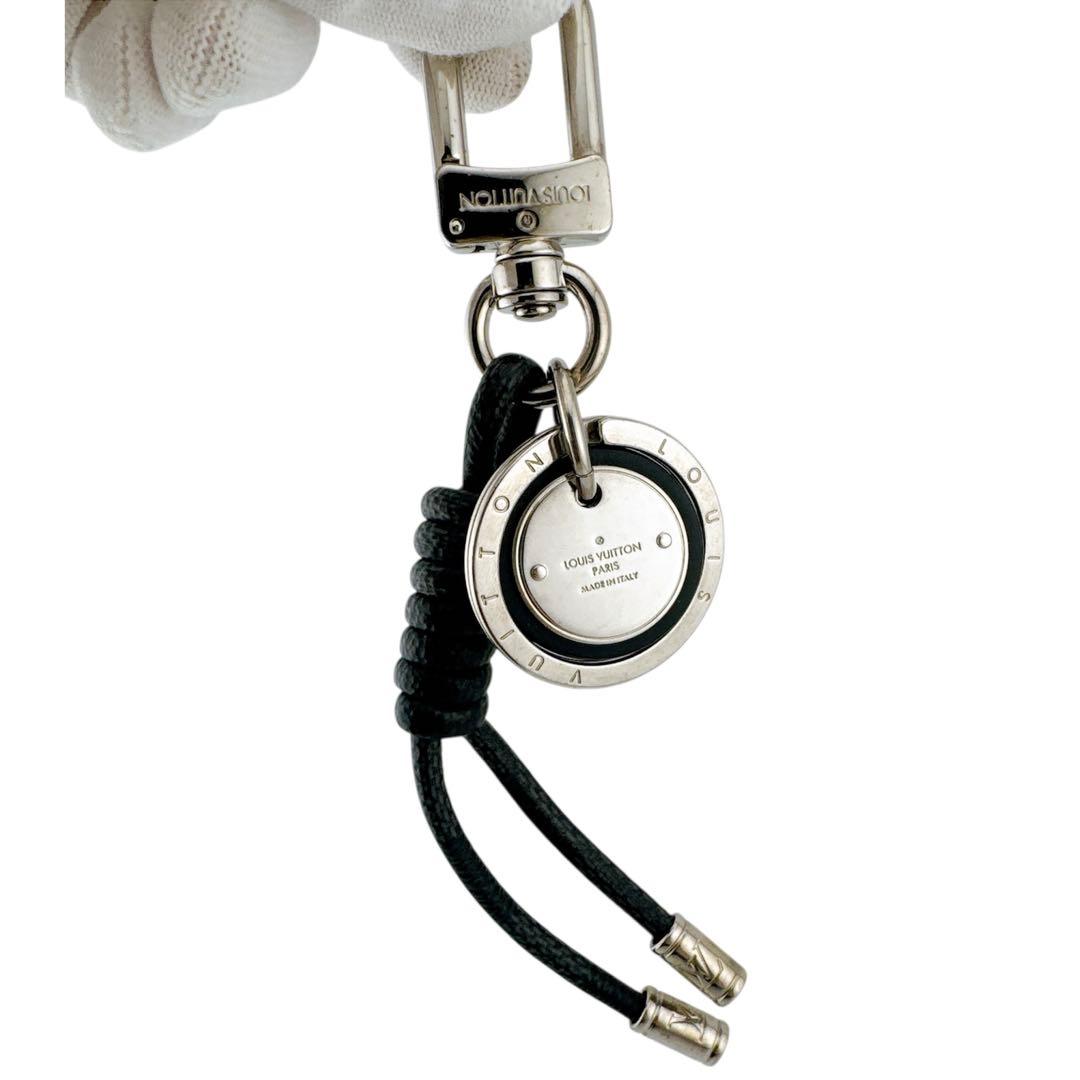 美品◇ルイヴィトン ダミエ グラフィット キーホルダー キーリング レザー