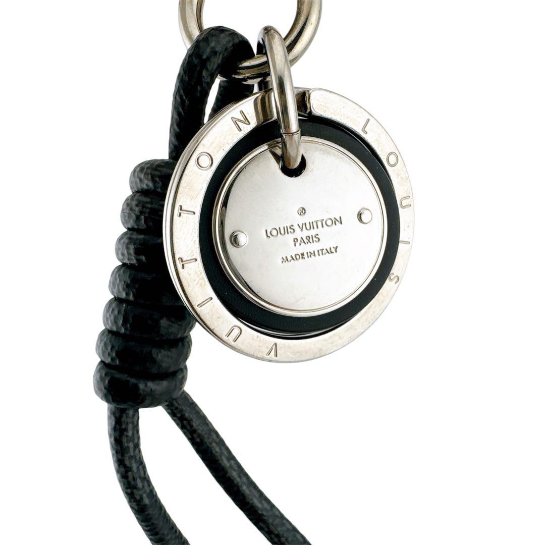 美品◇ルイヴィトン ダミエ グラフィット キーホルダー キーリング レザー