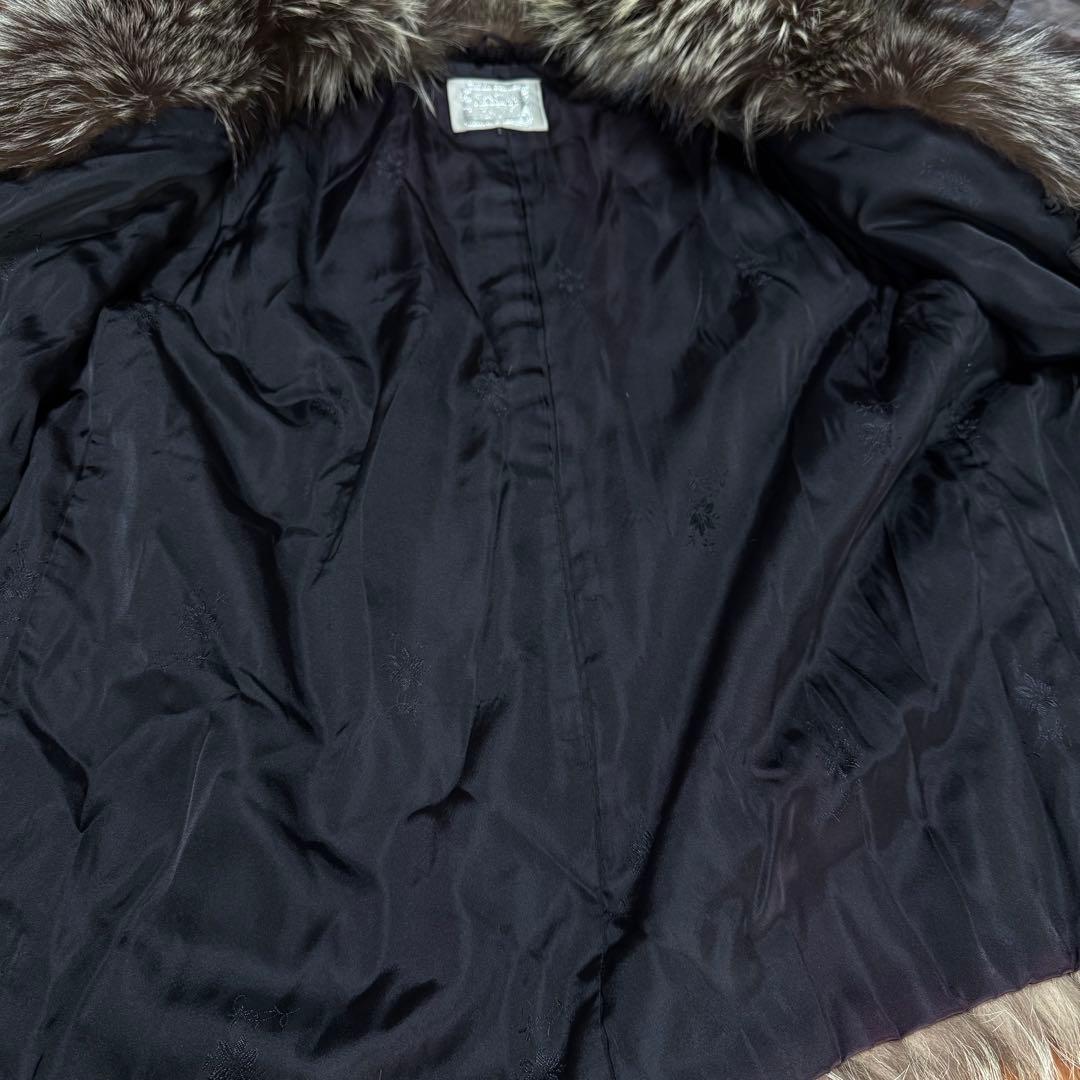 極肉厚SAGA FOX サガフォックス高級リアルファーコート　11