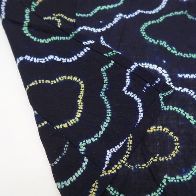 撫子✾m1786＊美品 有松鳴海絞り 綿 手縫い仕立て Sサイズ 高級浴衣