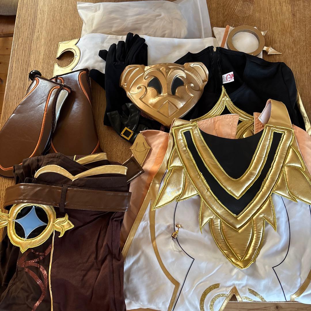 原神　空　旅人 コスプレ衣装セット　ウィッグ付き　江南猫次製