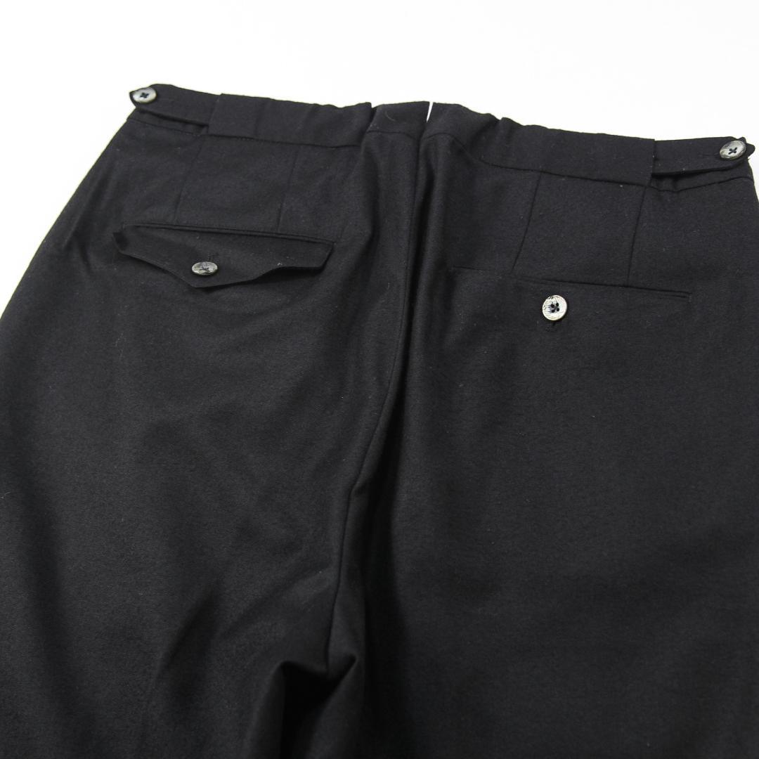 美品 GTA SERGIO ウールサキソニー 1プリーツスラックス 48