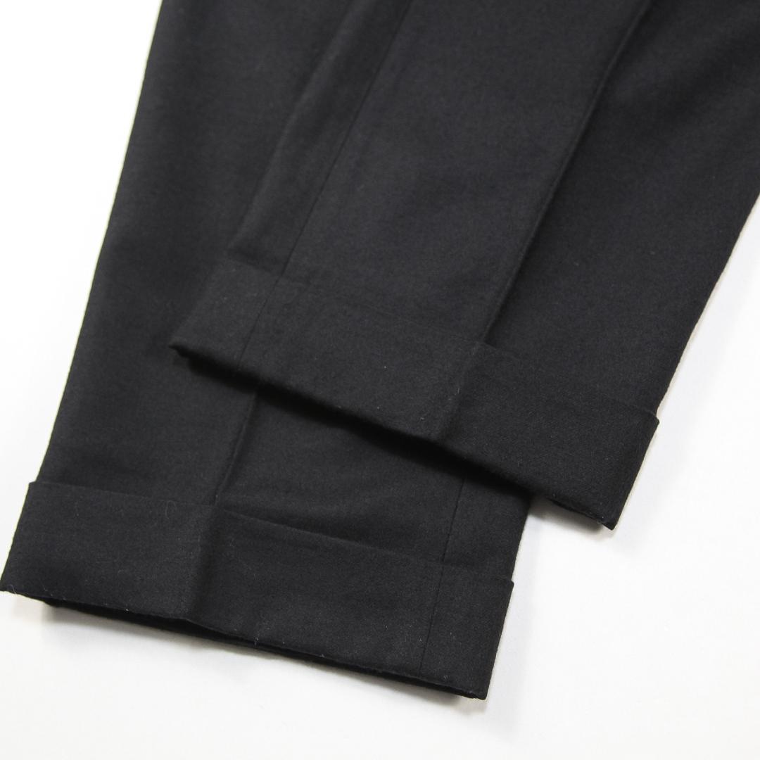 美品 GTA SERGIO ウールサキソニー 1プリーツスラックス 48