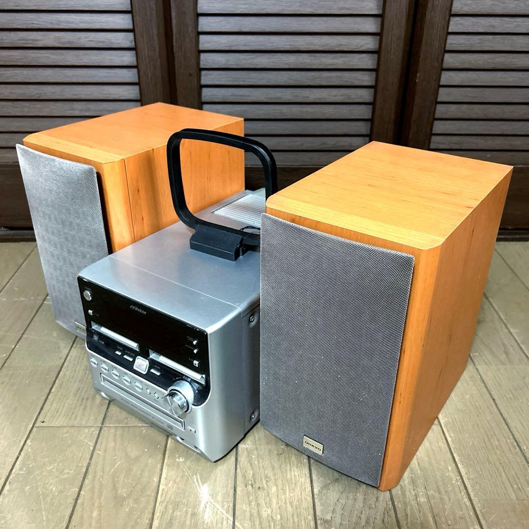 ビクター　CD MD カセットデッキ　CA-UXW500-S 音響　スピーカー