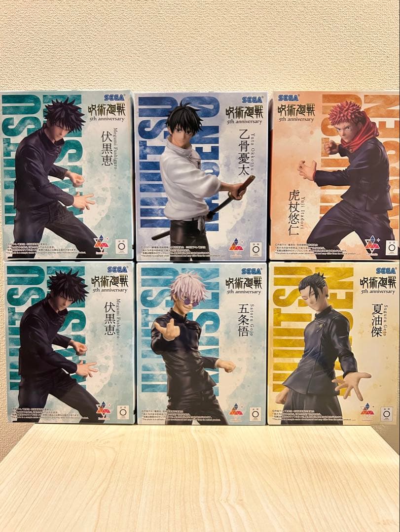 呪術廻戦 フィギュア Luminasta 5周年記念　ラウンドワン限定 6体