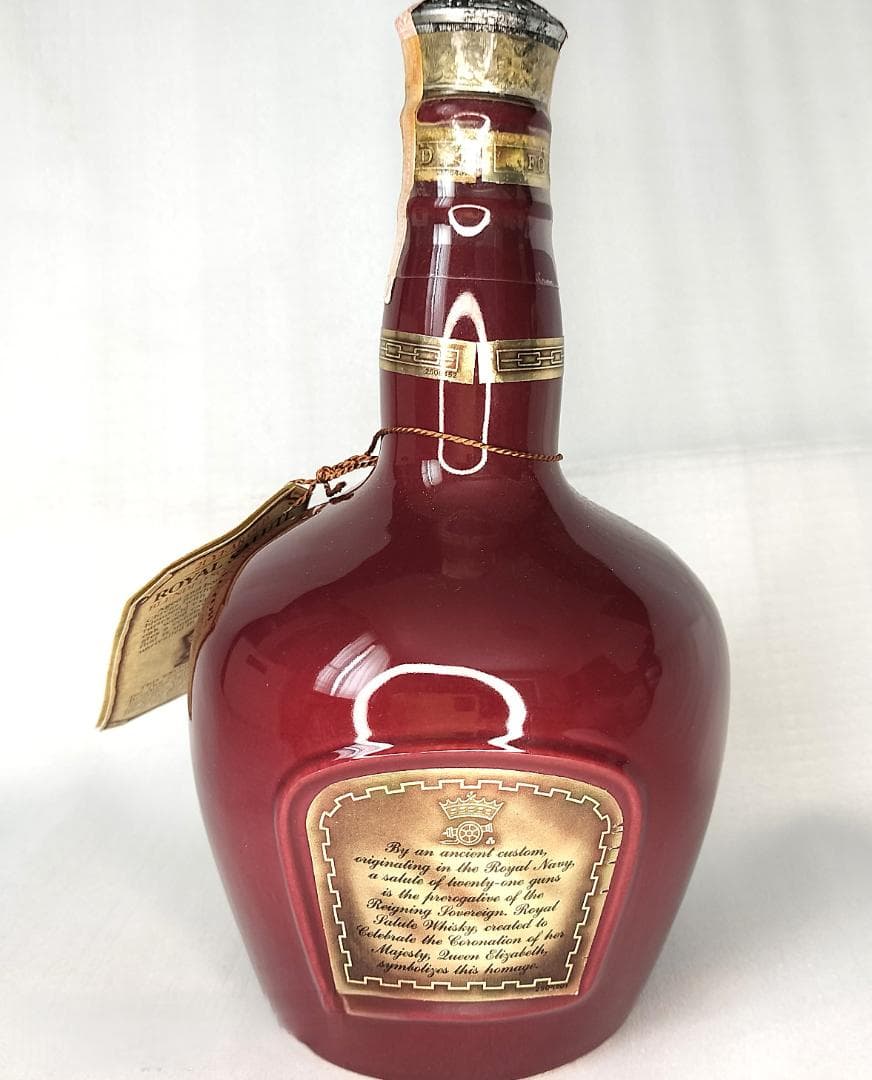 ★古酒★希少！スコッチウイスキー/ロイヤルサルート21年 赤陶器ボトル箱付