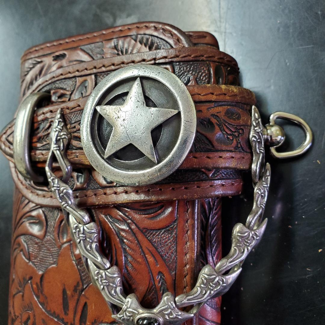 ALZUNIカービング.バイカーズウレット.カスタムウォレット