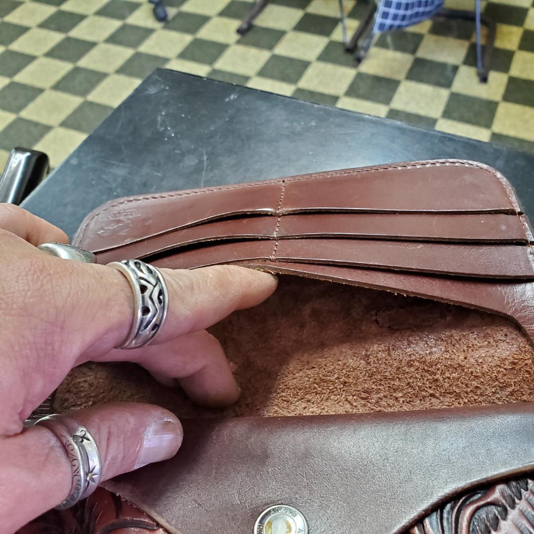 ALZUNIカービング.バイカーズウレット.カスタムウォレット