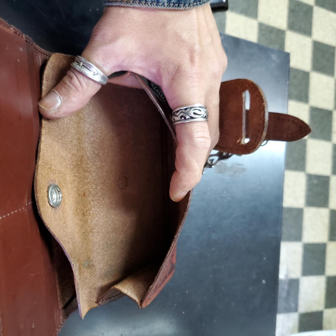 ALZUNIカービング.バイカーズウレット.カスタムウォレット