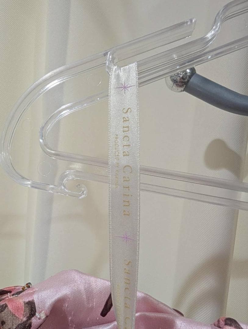 カラードレス　花柄ロング　ピンク　パーティードレス　ライブ衣装　サンクタカリナ