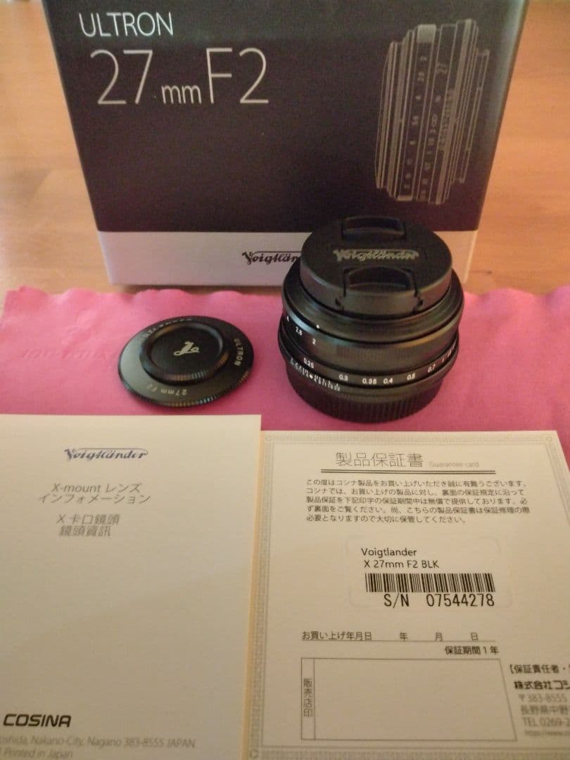 ぷ*と様 【新品同様】　Voigtländer Ultron 27mm F2 X