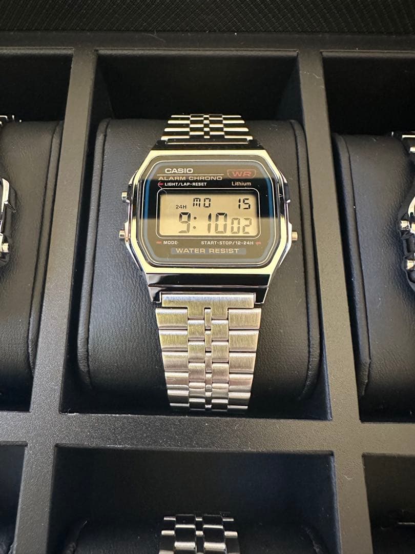 CASIO 鑑賞用メタルバンドチプカシ10本セット 時計ケース付き