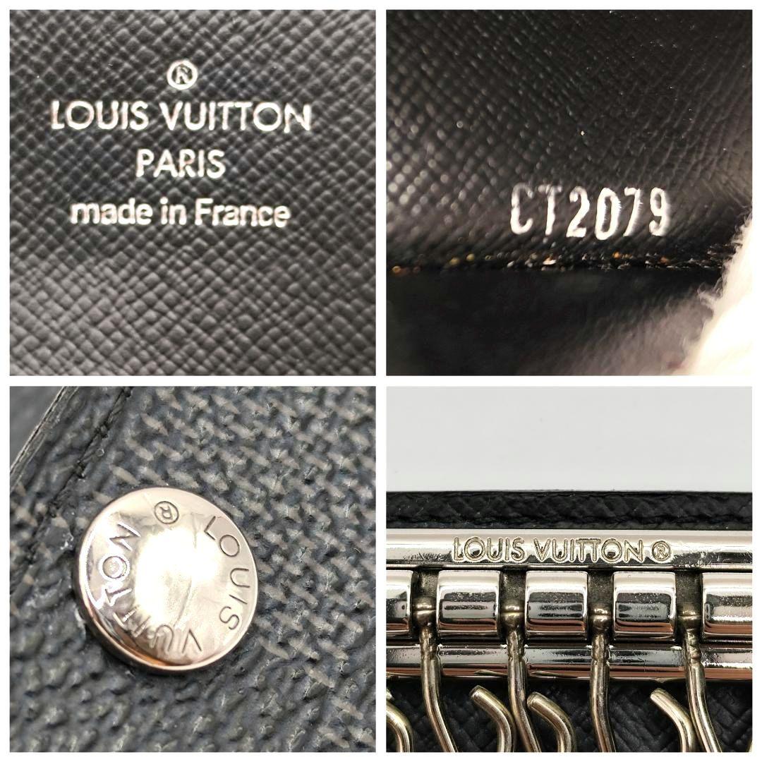 鑑定極美品 ルイヴィトン ダミエ・グラフィット ミュルティクレ6 6連キーケース