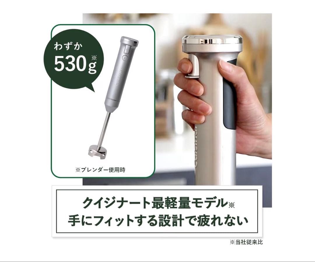 Cuisinart 充電式　コードレス　ハンドブレンダー RHB-1070J