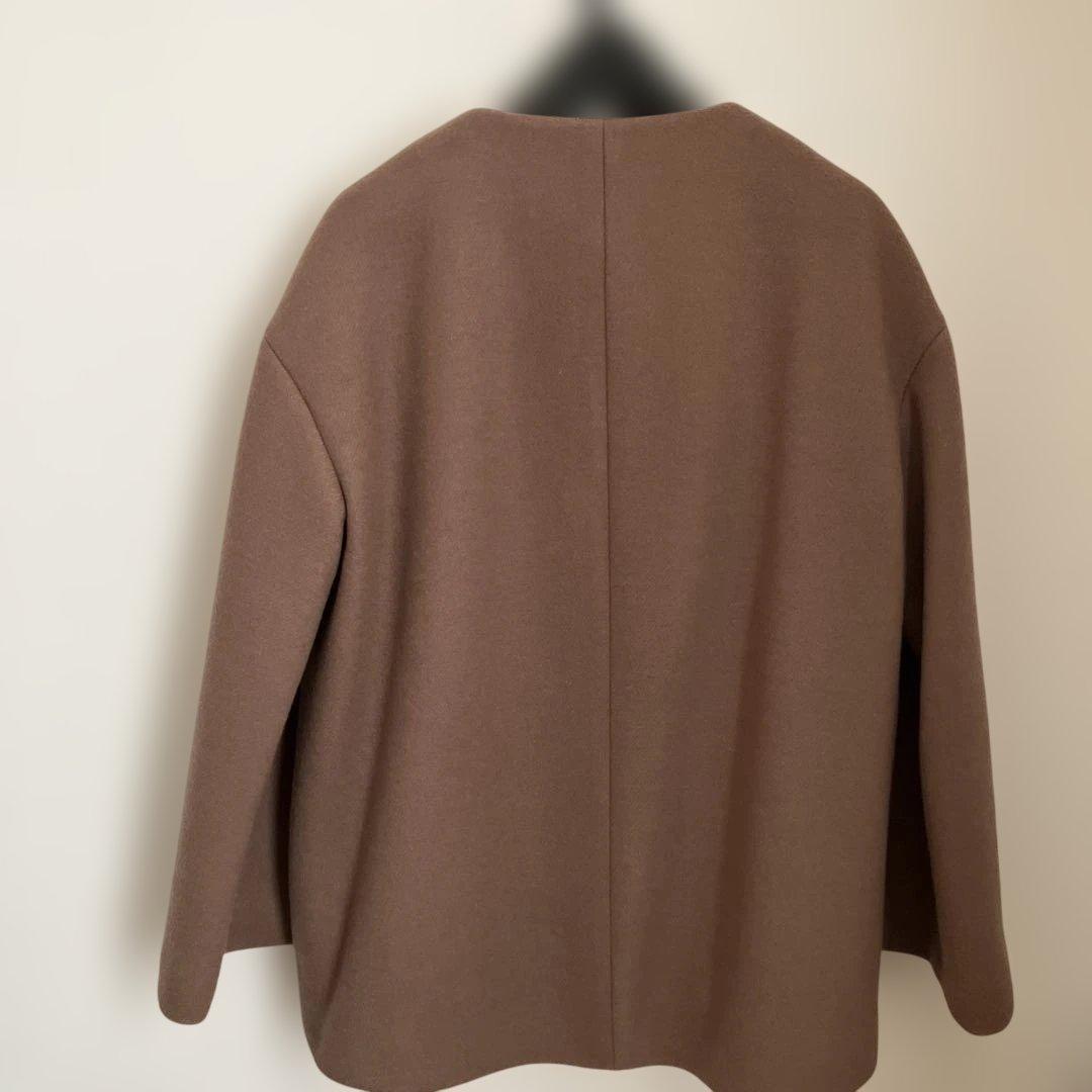 COUP DE CHANCEノーカラーコートM