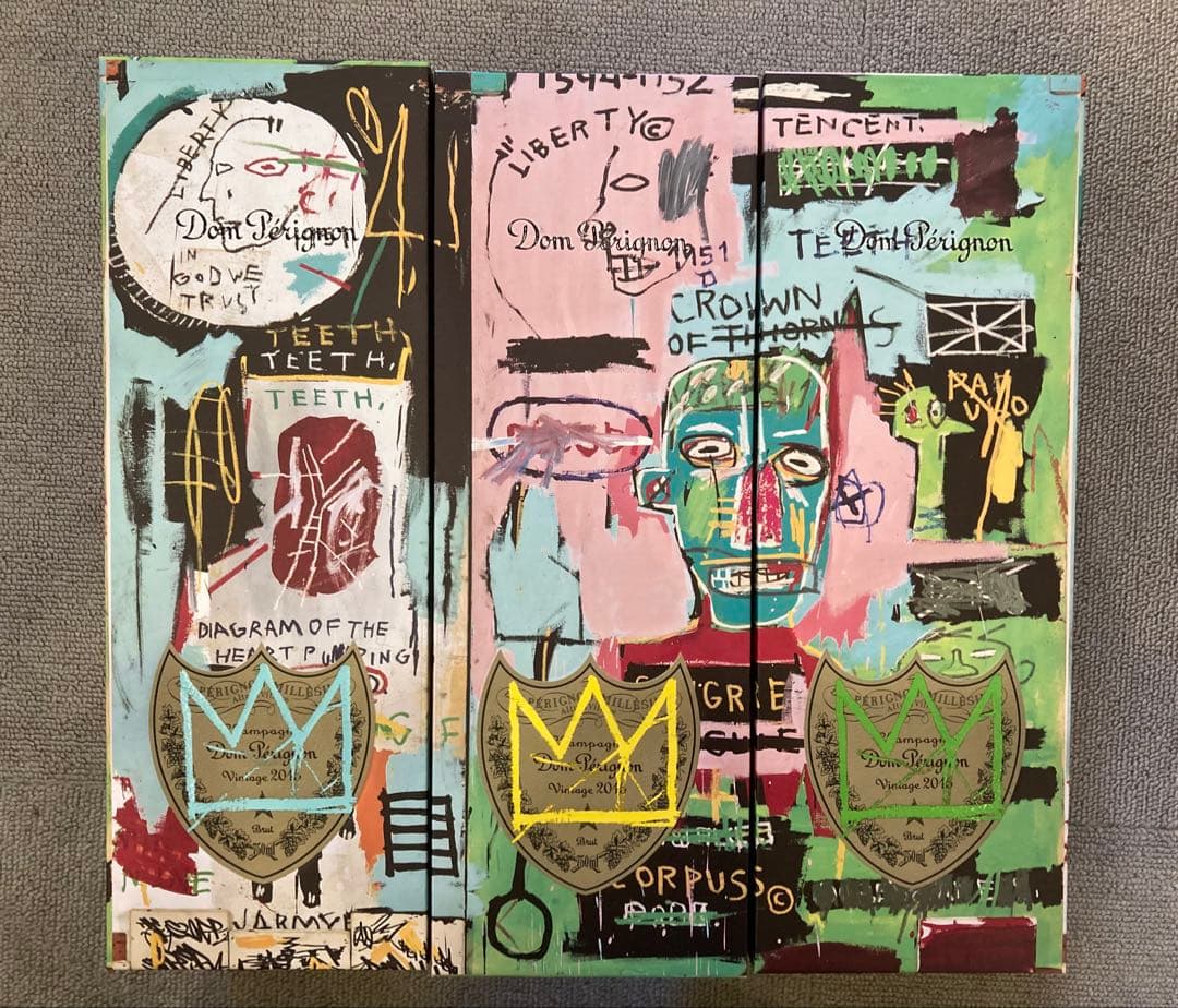 ドン ペリニヨン ヴィンテージ バスキア 限定ギフトBOX 空箱空瓶