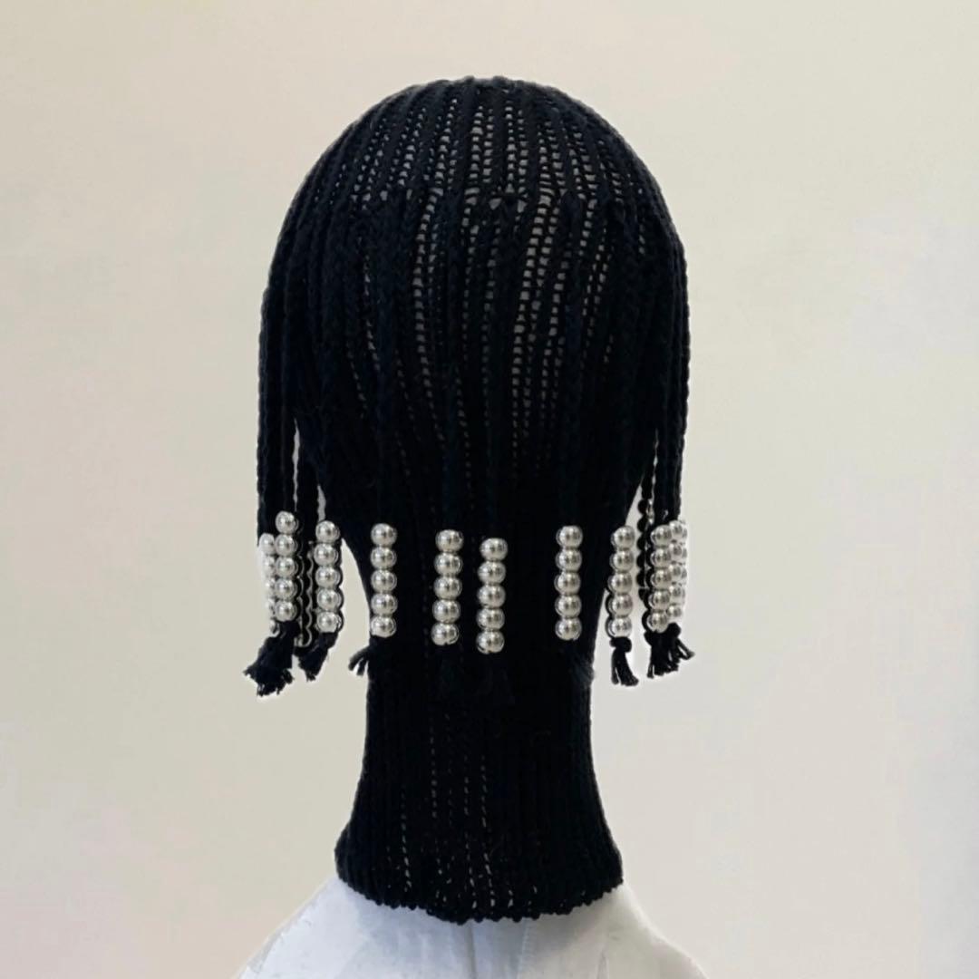 新品 OODE CO. BALACLAVA BLACK SILVER BEADS