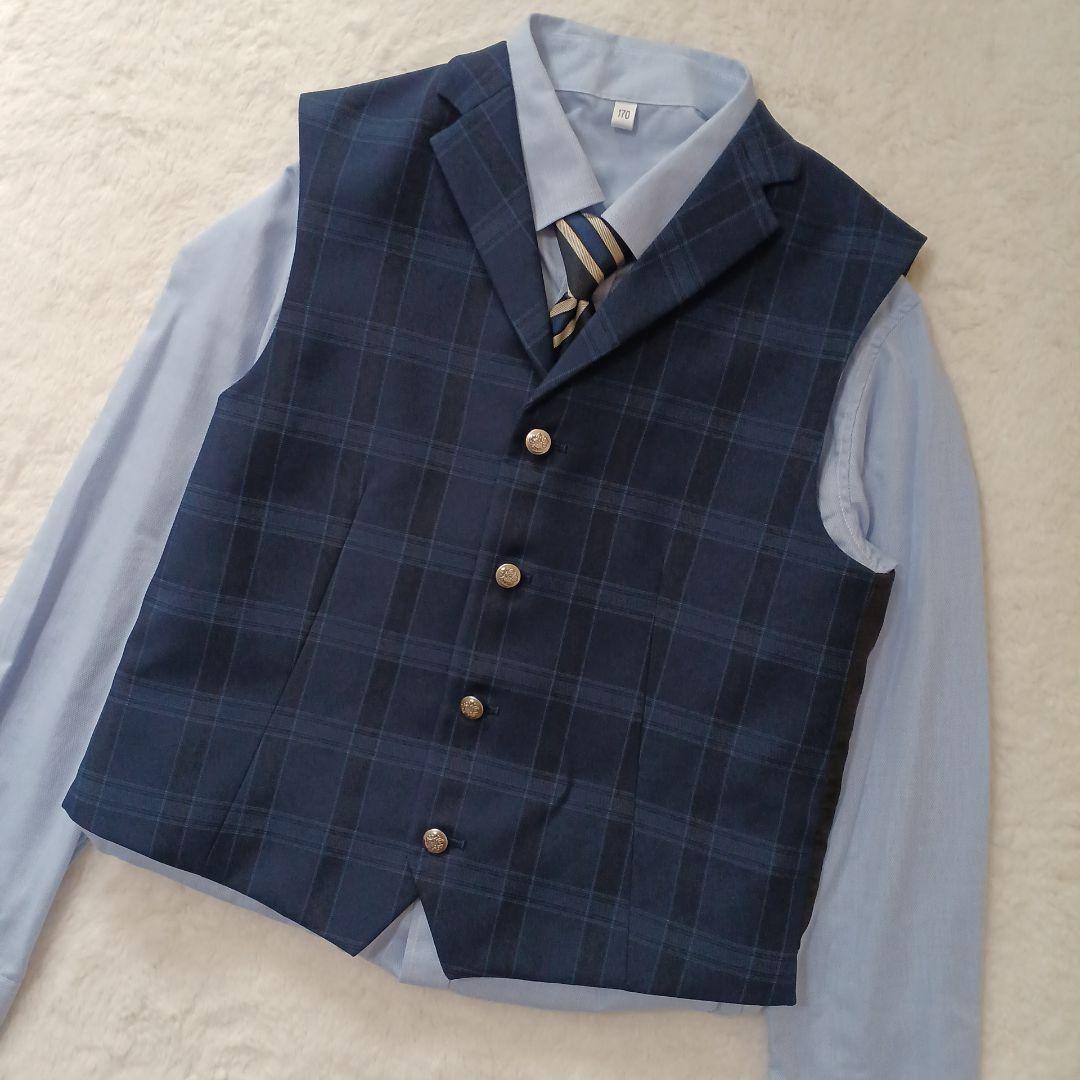 ワンダーファクトリー　フォーマルスーツ男の子卒業式　結婚式170cm 6点セット