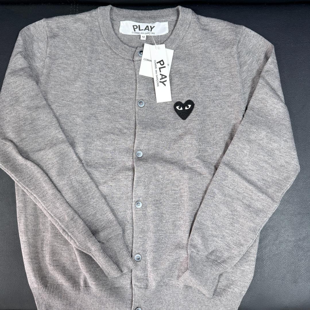 新品 コムデギャルソン　グレー　カーディガン M