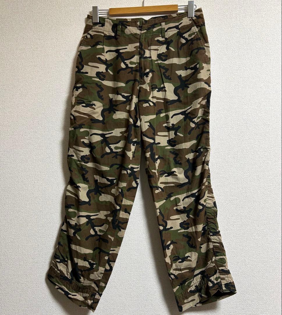 kolor BEACON カラービーコン　カモフラ柄　パッカリングパンツ