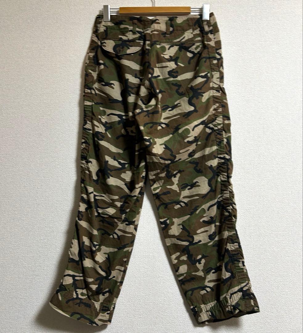 kolor BEACON カラービーコン　カモフラ柄　パッカリングパンツ