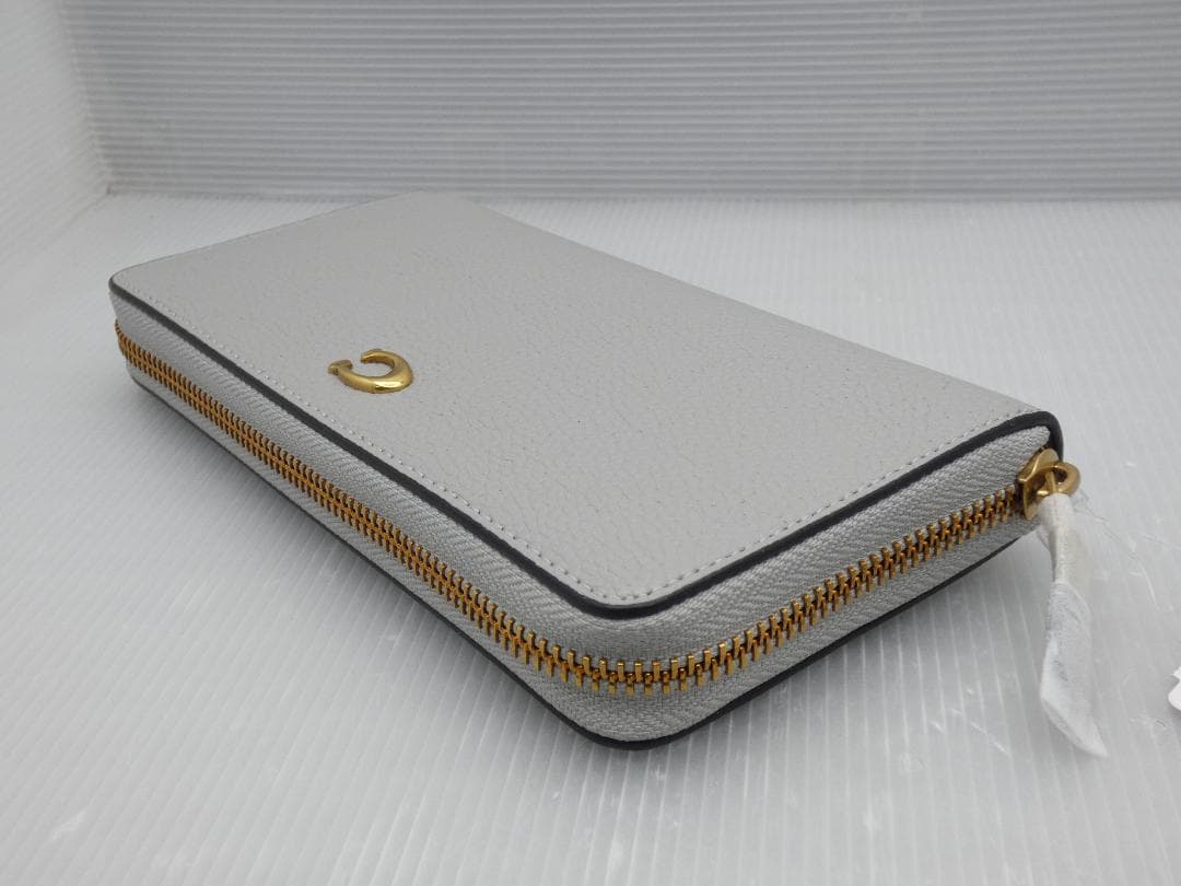 【新品】COACH コーチ ラウンド 長財布 CC489 ウォレット グレー系