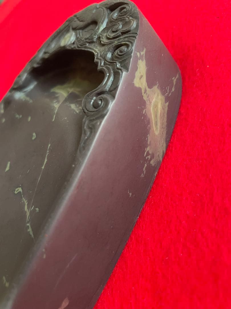 書道 端渓硯 硯 中国 書道用具 唐硯 1980年代 未使用品