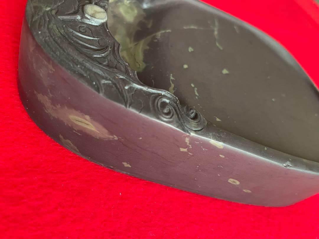 書道 端渓硯 硯 中国 書道用具 唐硯 1980年代 未使用品