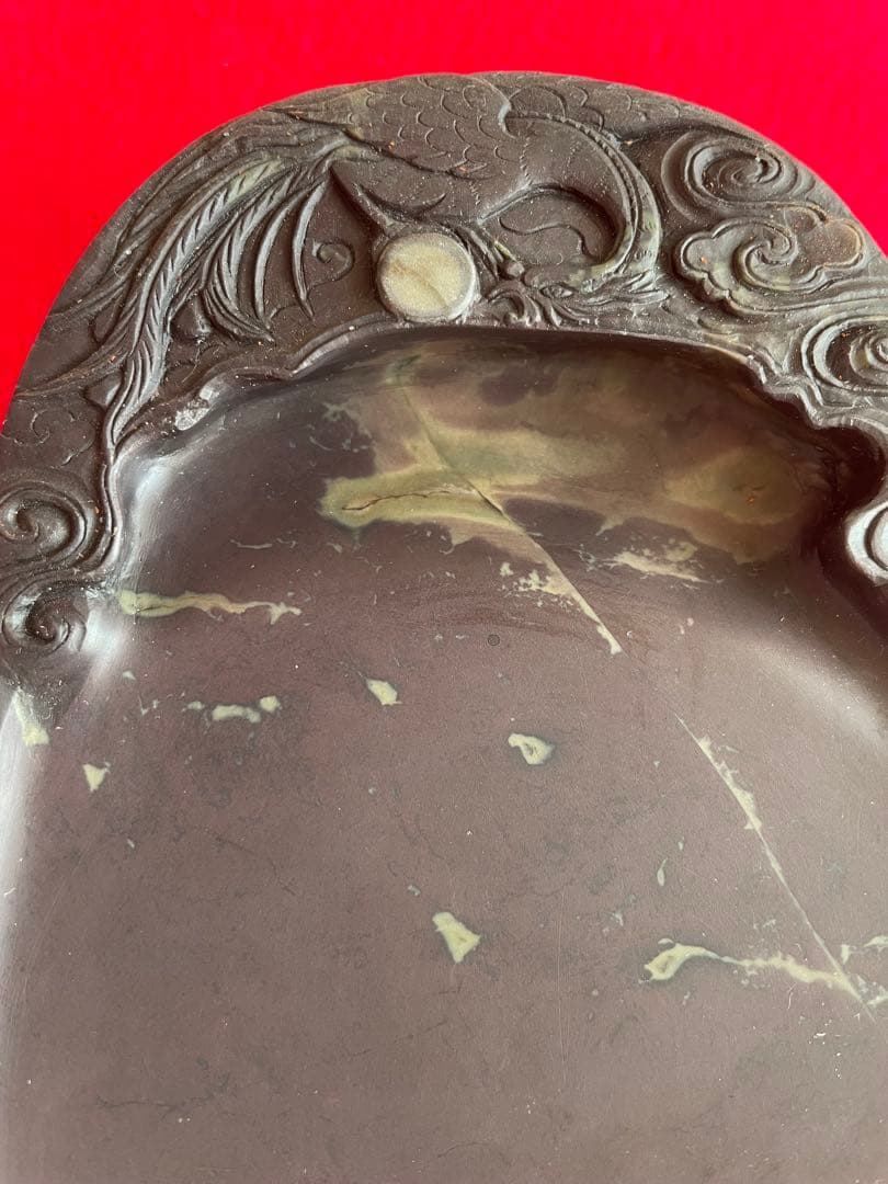 書道 端渓硯 硯 中国 書道用具 唐硯 1980年代 未使用品