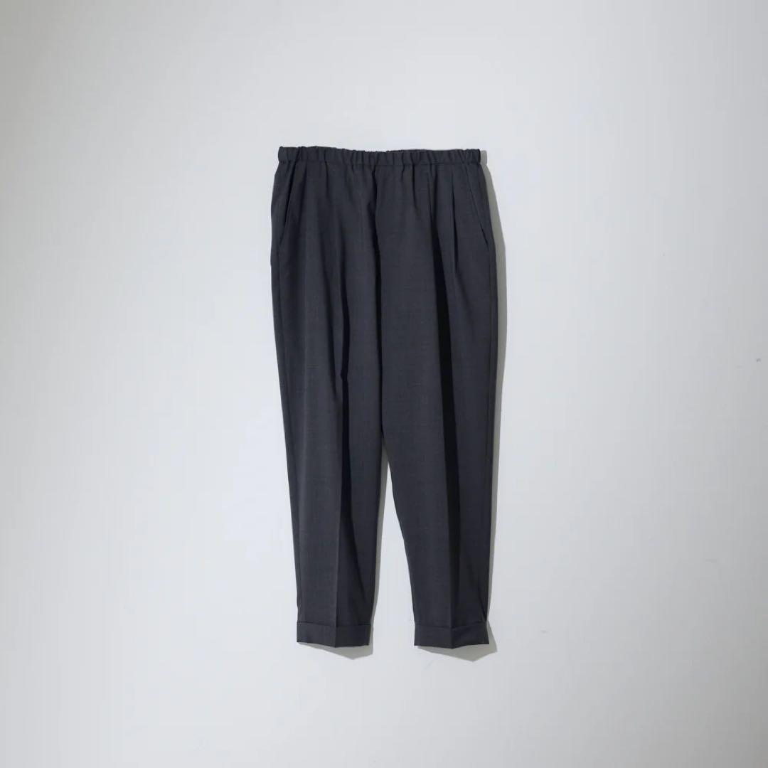 パンツ :colon CPT-20 2out-pleats slacks D.GRY 3