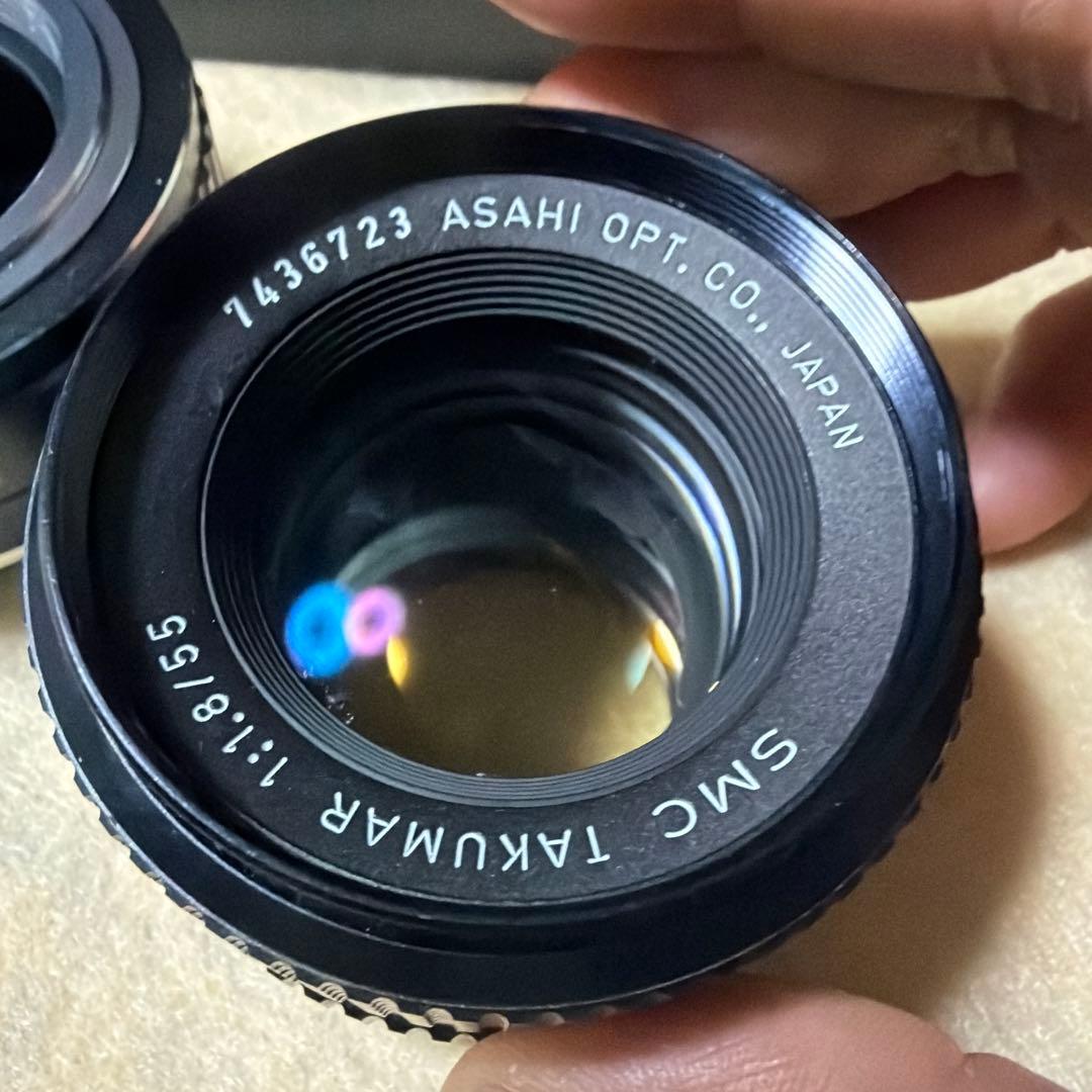 SMC TAKUMAR 1:1.8/55 レンズとアダプター