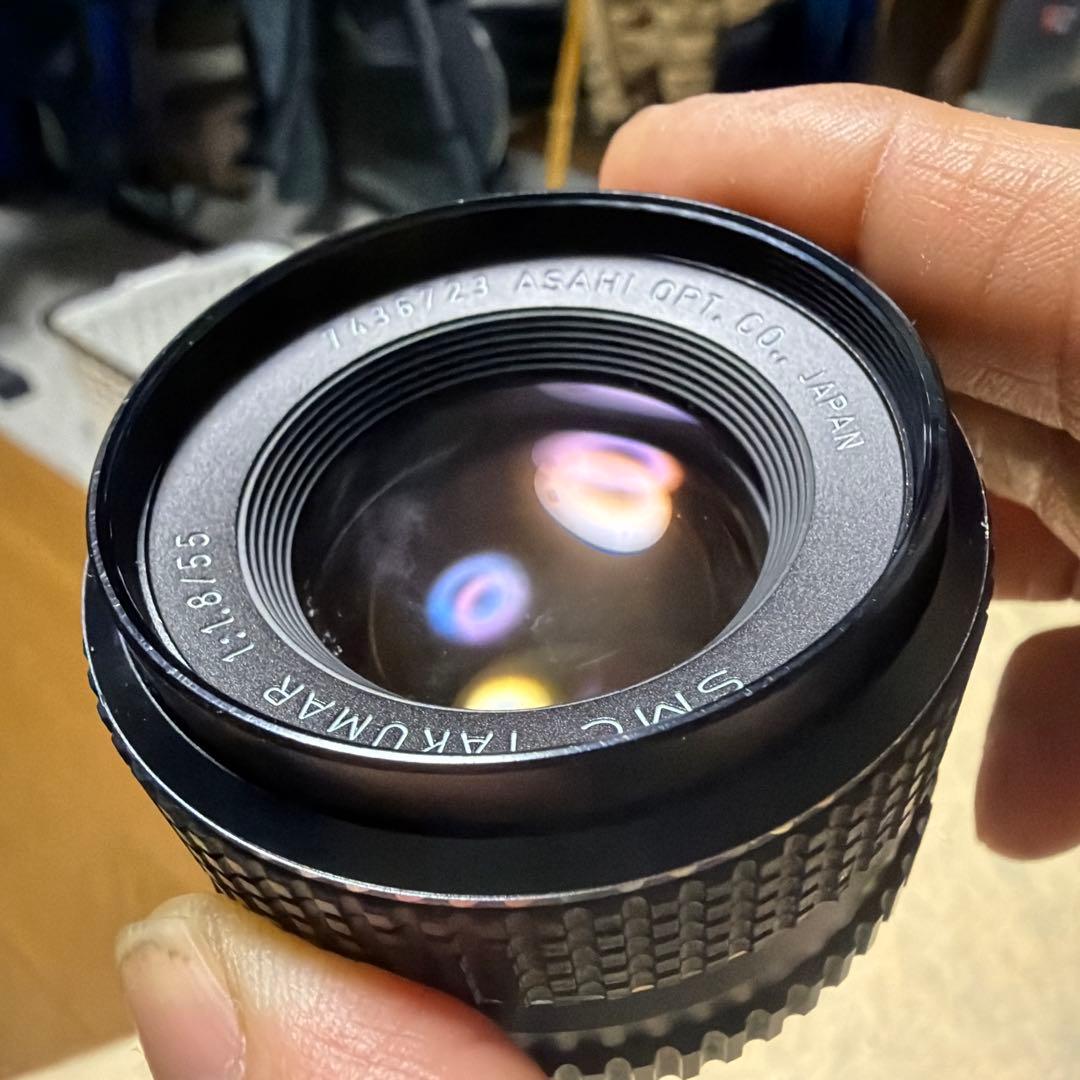 SMC TAKUMAR 1:1.8/55 レンズとアダプター