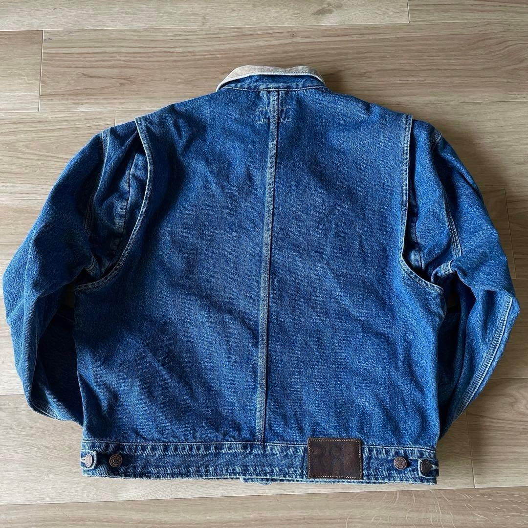 ダブルアールエル　デニムジャケット RRL 90s USA製 襟コーデュロイ M