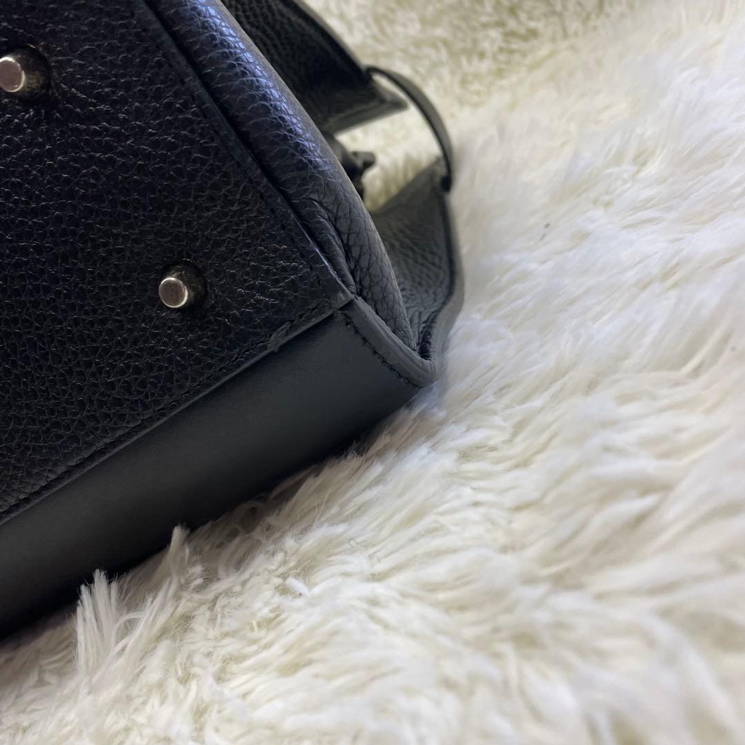 【美品】フルラ レディ M トートバッグ A4 レザー ブラック 2way