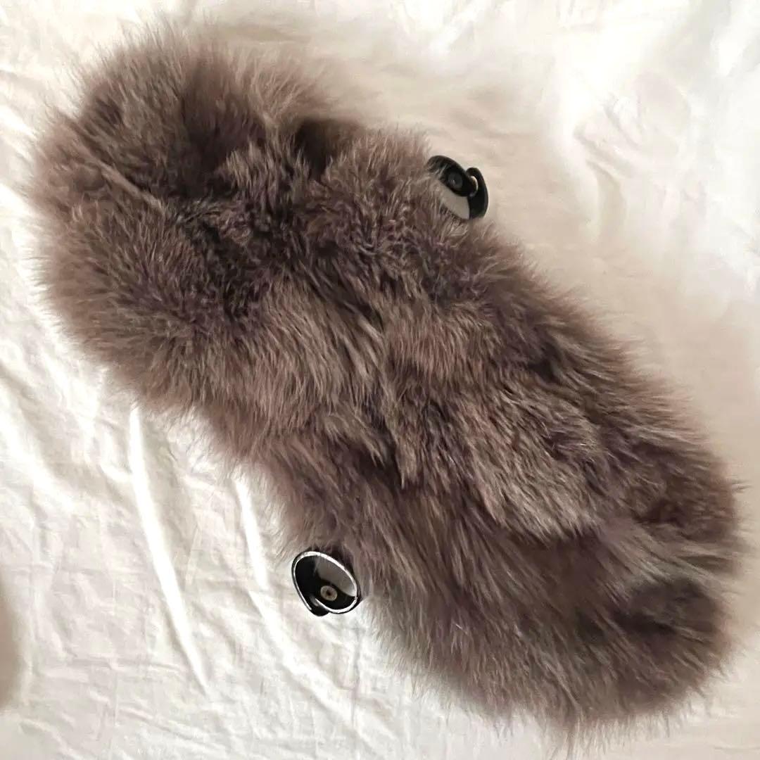 未使用品＊VIOLAd'ORO スプリットラタン ファー付きかごバッグ