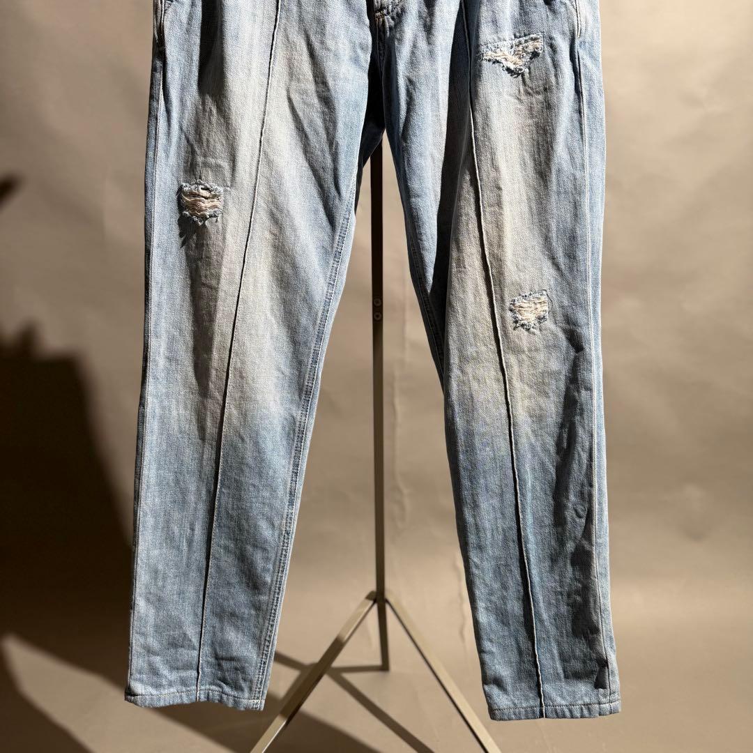 BRUNELLOCUCINELLI ダメージデニムスラックス size48