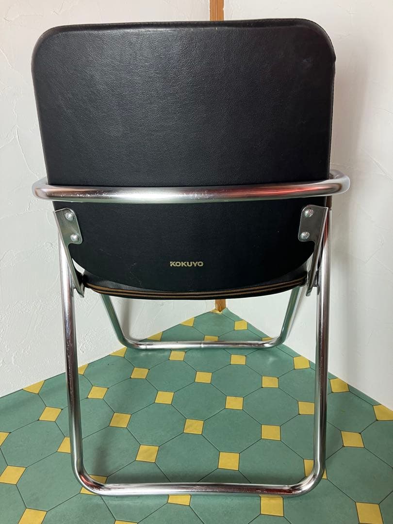 はま　2脚セット　イス　パイプ椅子　アイアン　ミーティング　チェア　③