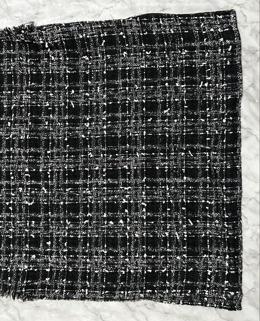 BEARDSLEY ビアズリー ベスト ツイード Vネック プルオーバー 黒