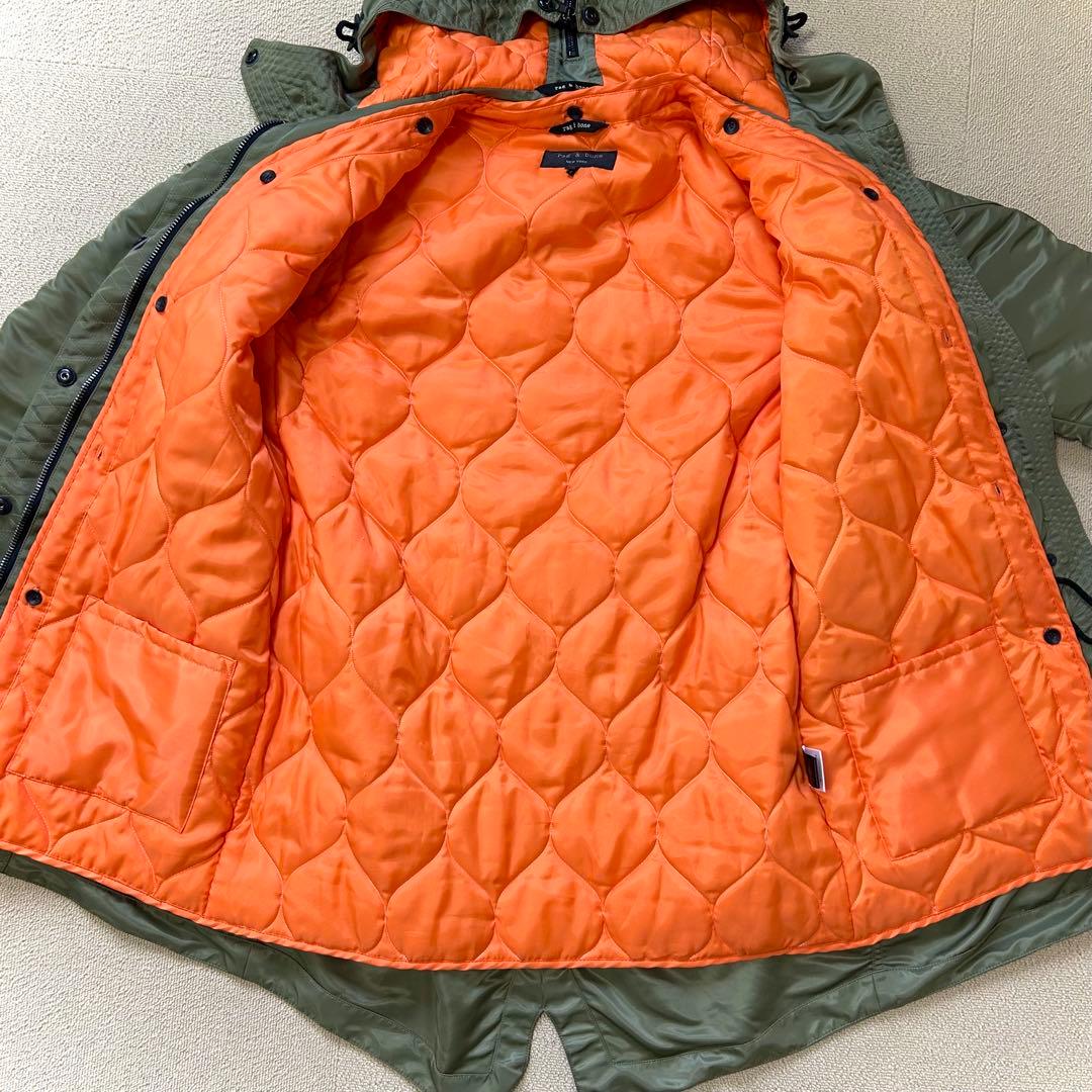 美品rag&boneミリタリーグリーン2wayコートS