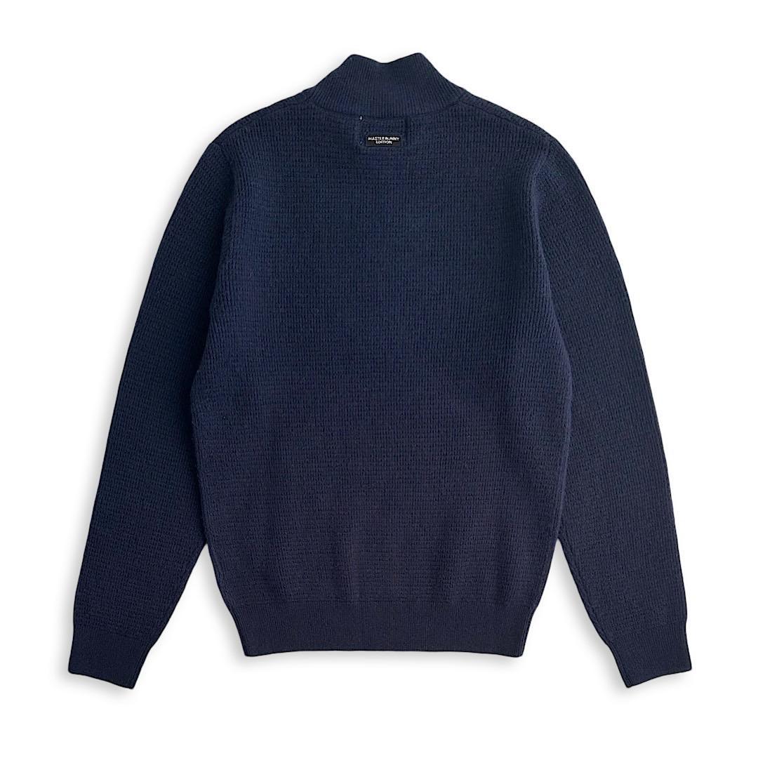 560マスターバニー レディース ゴルフウェア ウールカシミヤニット 紺 0 S